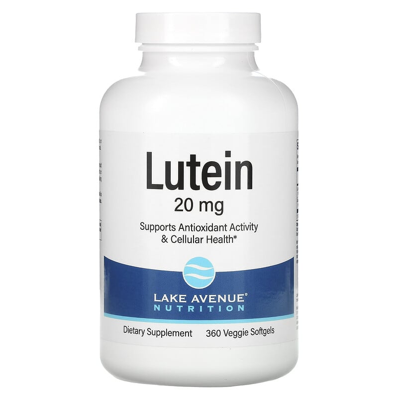 Lake Avenue Nutrition Lutein 20 mg 360 Veggie Softgels 6 lake avenue nutrition lutein 20 mg 360 veggie softgels 96295