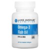 Lake Avenue Nutrition Omega-3 Fish Oil 1250 mg 30 Fish Gelatin Softgels 898220018611