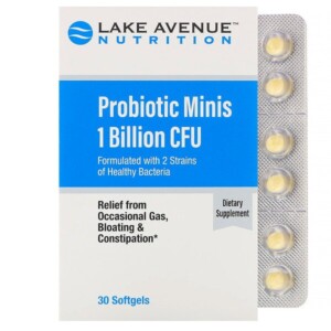 Mua Lake Avenue Nutrition Probiotic Minis 2 Strains of Healthy Bacteria 1 Billion CFU 30 Mini Softgels giảm giá rẻ Hà nội TPHCM