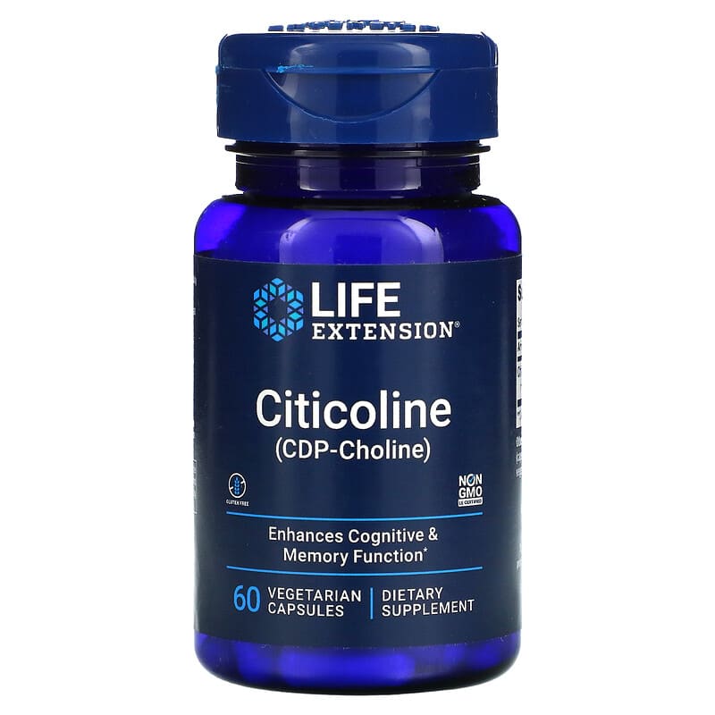 Life Extension Citicoline (CDP-Choline) 60 Vegetarian Capsules 3 Life Extension Citicoline (CDP-Choline) 60 Vegetarian Capsules 737870165965