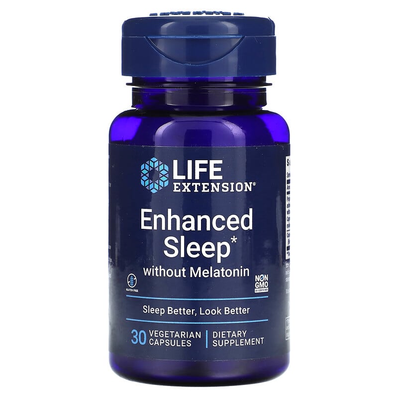 Life Extension Enhanced Sleep without Melatonin 30 Vegetarian Capsules 3 Life Extension Enhanced Sleep without Melatonin 30 Vegetarian Capsules 737870151135