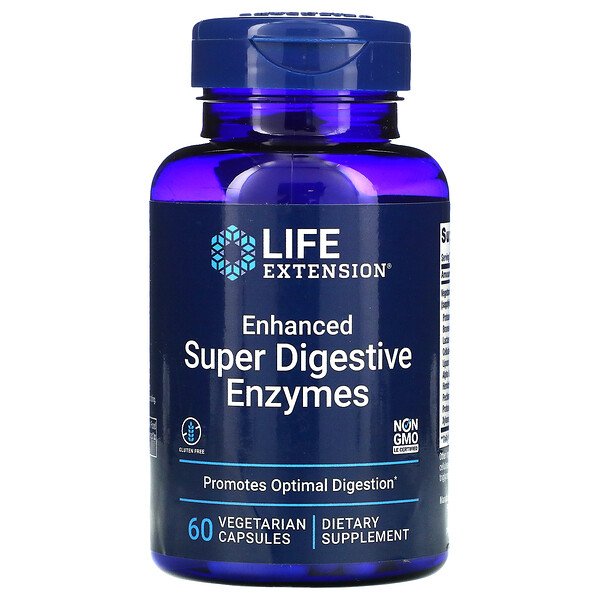 Life Extension Enhanced Super Digestive Enzymes 60 viên 3 life extension enhanced super digestive enzymes 60 vegetarian capsules 67043
