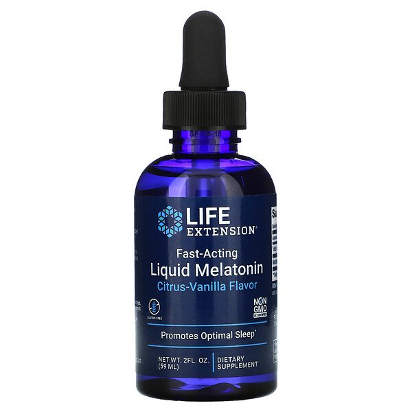 Mua Life Extension Fast-Acting Liquid Melatonin Citrus-Vanilla 2 oz 59 ml giảm giá rẻ Hà nội TPHCM