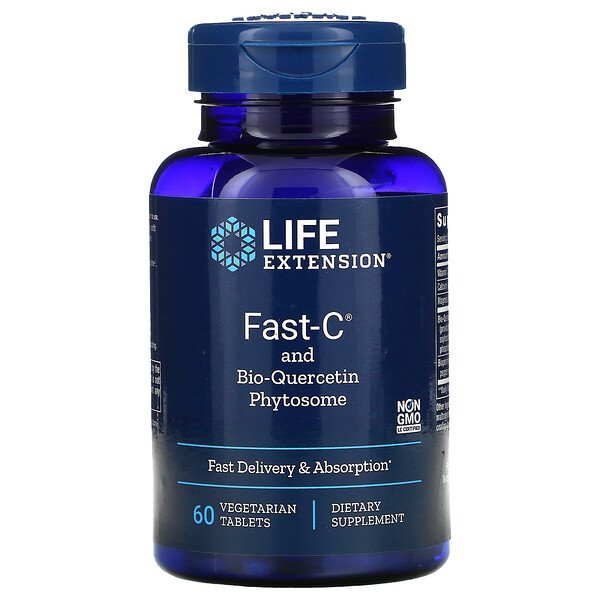 Life Extension Fast-C and Bio-Quercetin Phytosome 60 Vegetarian Tablets 3 Mua Life Extension Fast-C and Bio-Quercetin Phytosome 60 viên giảm giá rẻ Hà nội TPHCM