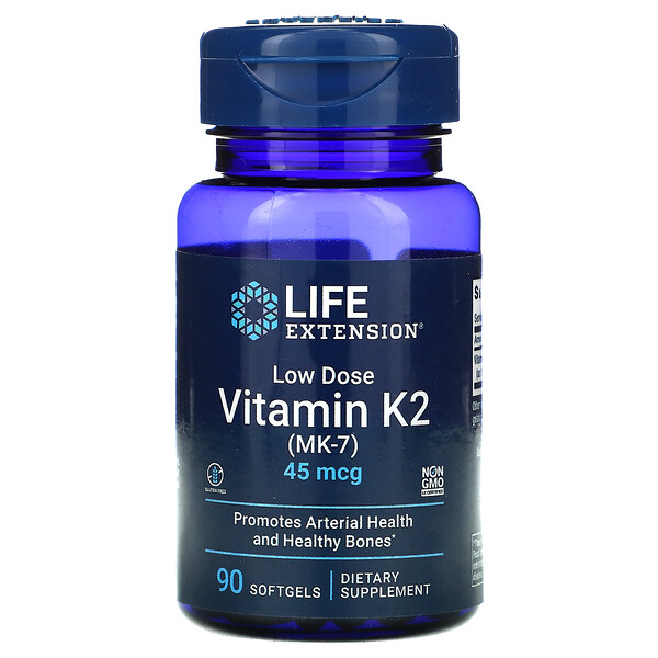 Mua Life Extension Low Dose Vitamin K2 MK-7 45 mcg 90 Softgels giảm giá rẻ Hà nội TPHCM
