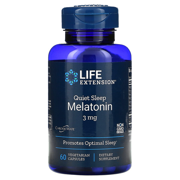 Mua Life Extension Quiet Sleep Melatonin 3 mg 60 Vegetarian Capsule giảm giá rẻ Hà nội TPHCM