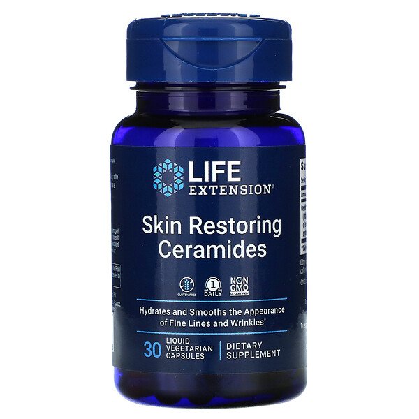 Life Extension Skin Restoring Ceramides 30 Liquid viên 3 life extension skin restoring ceramides 30 liquid vegetarian capsules 84506