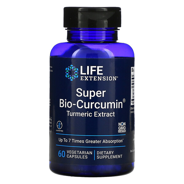 Life Extension Super Bio-Curcumin 60 viên 3 life extension super bio curcumin 60 vegetarian capsules 15211