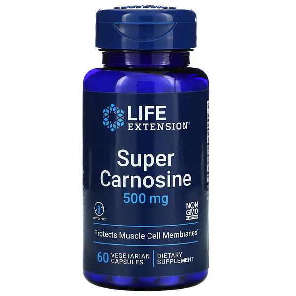 Life Extension Super Carnosine 500 mg 60 viên 2 life extension super carnosine 500 mg 60 vegetarian capsules 72564