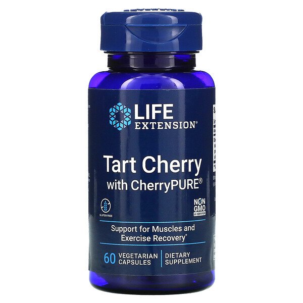 Life Extension Tart Cherry with CherryPURE 60 viên 6 life extension tart cherry with cherrypure 60 vegetarian capsules 69651