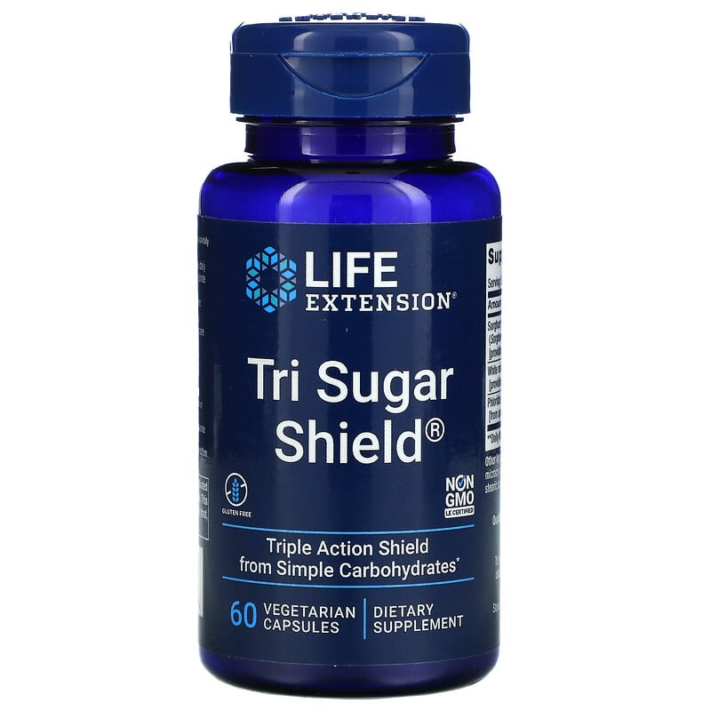 Life Extension Tri Sugar Shield 60 viên 6 life extension tri sugar shield 60 vegetarian capsules 55652