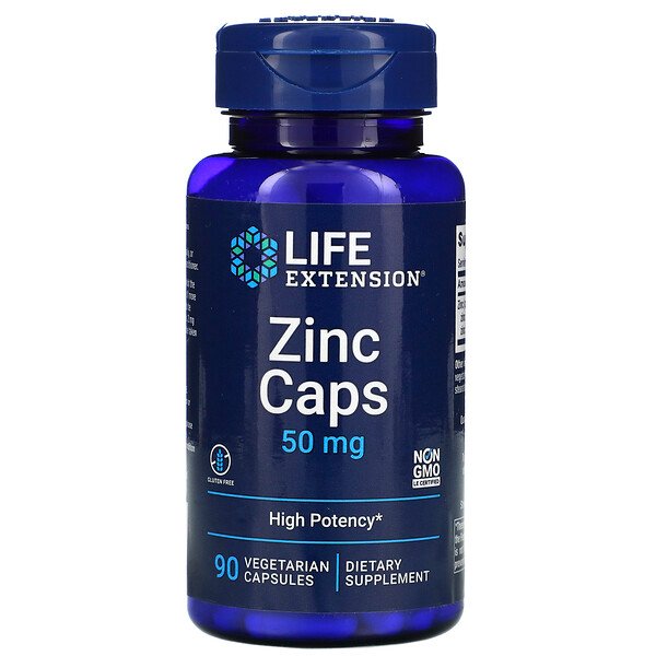 Mua Life Extension Zinc Caps High Potency 50 mg 90 viên giảm giá rẻ Hà nội TPHCM