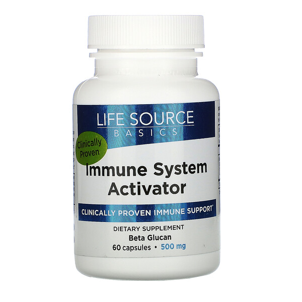 Life Source Basics (WGP Beta Glucan) Immune System Activator 500 mg 60 viên 6 life source basics wgp beta glucan immune system activator 500 mg 60 capsules 37887