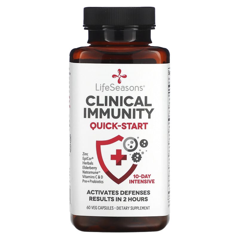 LifeSeasons Clinical Immunity Quick-Start 60 viên 6 lifeseasons clinical immunity quick start 60 veg capsules 104668