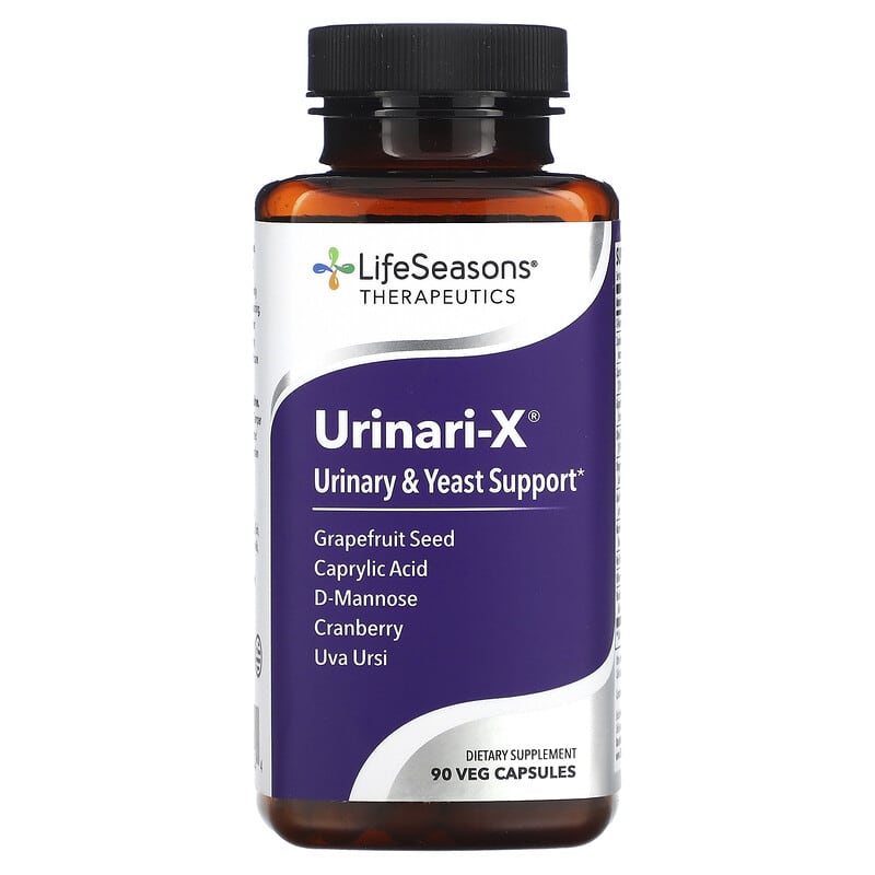 LifeSeasons Urinari-X Urinary & Yeast Support 90 Veg Capsules 3 LifeSeasons Urinari-X Urinary & Yeast Support 90 Veg Capsules 853760002124