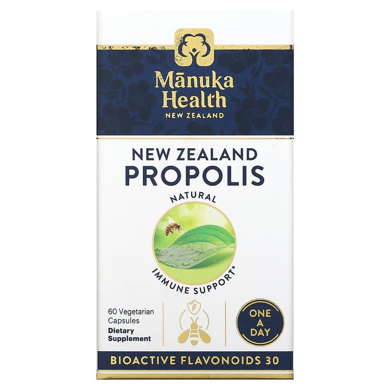 Manuka Health New Zealand Propolis 60 Vegetarian Capsules 3 Manuka Health New Zealand Propolis 60 Vegetarian Capsules 810001470715