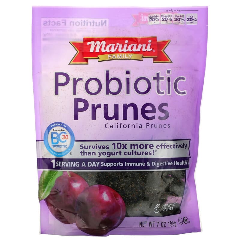 Mariani Dried Fruit Family Probiotic Prunes 7 oz (198 g) 3 Mariani Dried Fruit Family Probiotic Prunes 7 oz (198 g) 071022340115