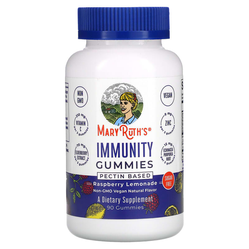 MaryRuth Organics Immunity Gummies Pectin Based Raspberry Lemonade 90 Gummies 3 MaryRuth Organics Immunity Gummies Pectin Based Raspberry Lemonade 90 Gummies 856645008570
