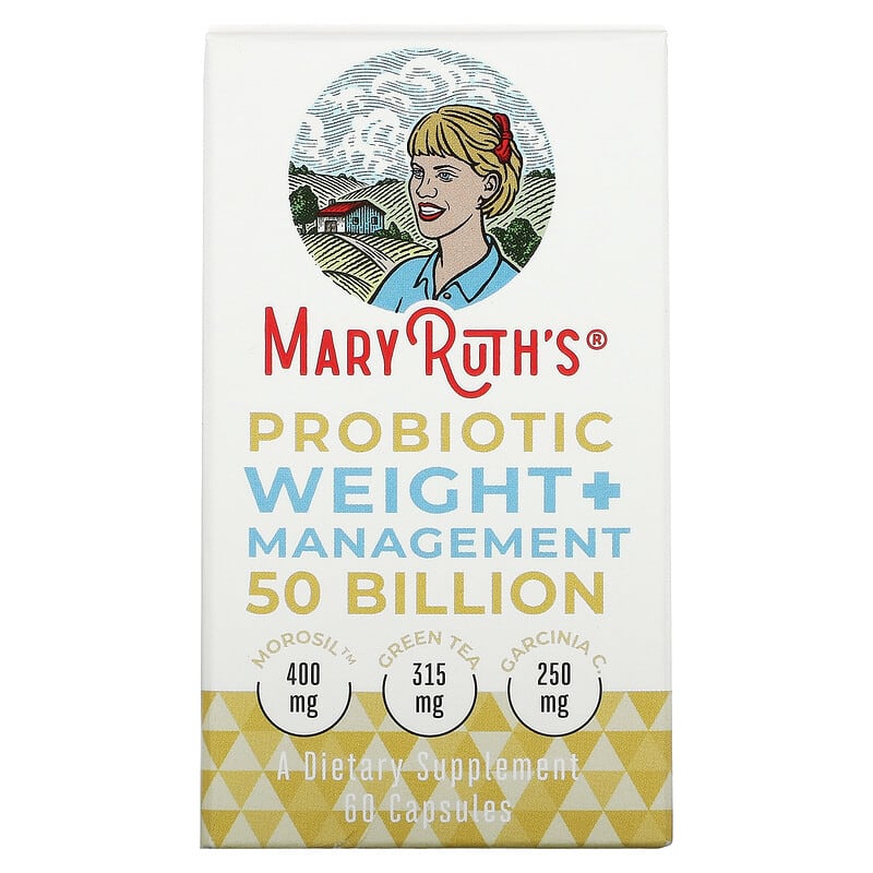 MaryRuth Organics Probiotic Weight+ Management 50 Billion 60 Capsules 3 MaryRuth Organics Probiotic Weight+ Management 50 Billion 60 Capsules 856645008396
