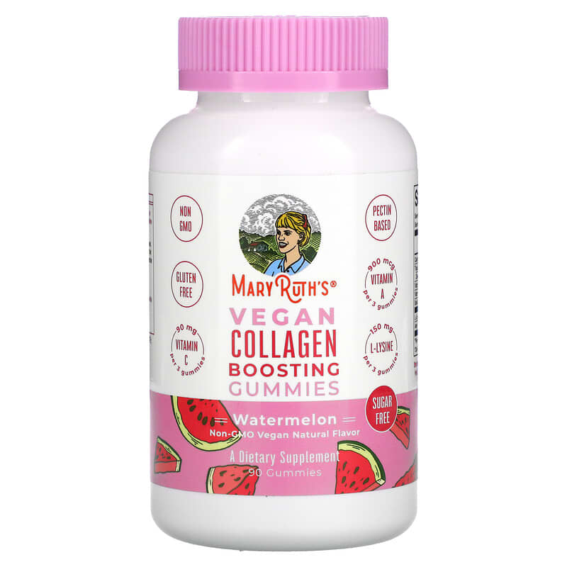 MaryRuth Organics Vegan Collagen Boosting Gummies Watermelon 90 Gummies 3 MaryRuth Organics Vegan Collagen Boosting Gummies Watermelon 90 Gummies 856645008334
