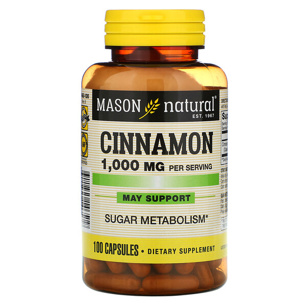 Mason Natural Cinnamon 1,000 mg 100 viên 3 mason natural cinnamon 1 000 mg 100 capsules 50068