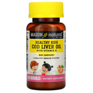 Mua Mason Natural Healthy Kids Cod Liver Oil with Vitamin D Orange 100 Chewables giảm giá rẻ Hà nội TPHCM