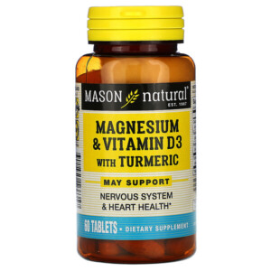 Mua Mason Natural Magnesium & Vitamin D3 with Turmeric 60 viên giảm giá rẻ Hà nội TPHCM