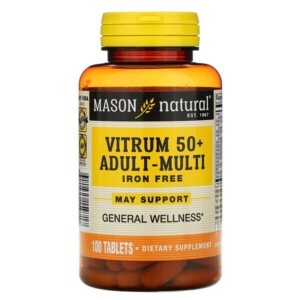 Mua Mason Natural Vitrum 50+ Adult-Multi Iron Free 100 viên giảm giá rẻ Hà nội TPHCM