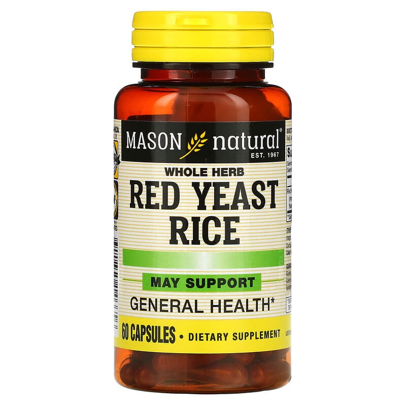 Mason Natural Whole Herb Red Yeast Rice 60 viên 3 mason natural whole herb red yeast rice 60 capsules 50202