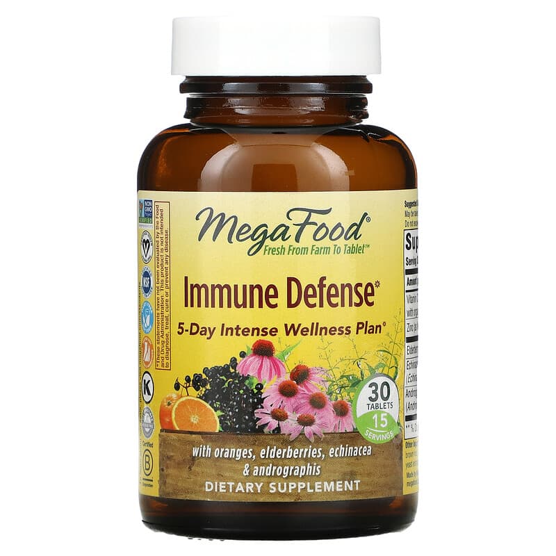MegaFood Immune Defense 30 Tablets 3 MegaFood Immune Defense 30 Tablets 051494103661
