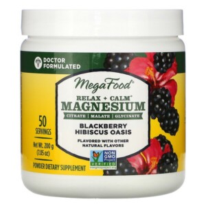 Mua MegaFood Relax + Calm Magnesium Blackberry Hibiscus Oasis 7.05 oz 200 g giảm giá rẻ Hà nội TPHCM