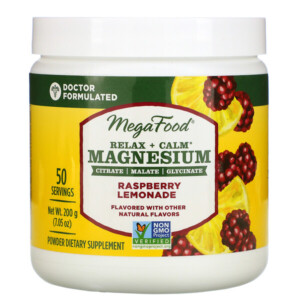 Mua MegaFood Relax + Calm Magnesium Raspberry Lemonade 7.05 oz 200 g giảm giá rẻ Hà nội TPHCM