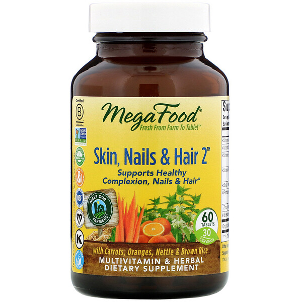 MegaFood Skin Nails & Hair 2 60 Tablets 1 Mua MegaFood Skin Nails & Hair 2 60 viên giảm giá rẻ Hà nội TPHCM