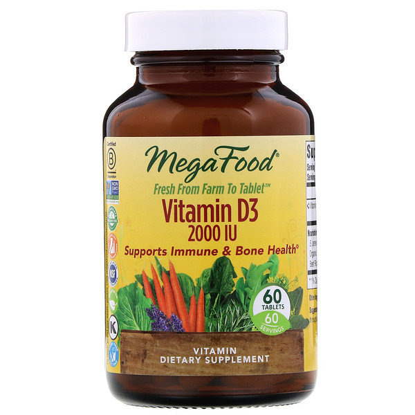 Mua MegaFood Vitamin D3 2000 IU 60 viên giảm giá rẻ Hà nội TPHCM