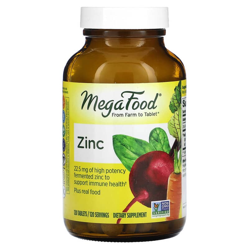 MegaFood Zinc 120 Tablets 3 MegaFood Zinc 120 Tablets 051494104408