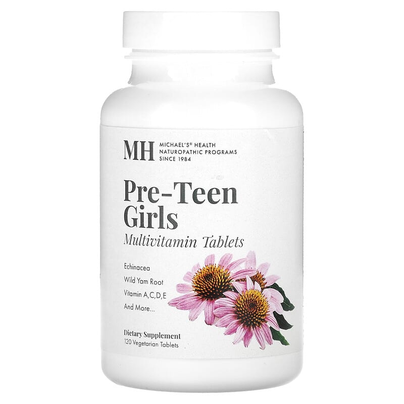 Michael's Naturopathic Pre-Teen Girls Multivitamin 120 Vegetarian Tablets 3 Michael's Naturopathic Pre-Teen Girls Multivitamin 120 Vegetarian Tablets 755929045013