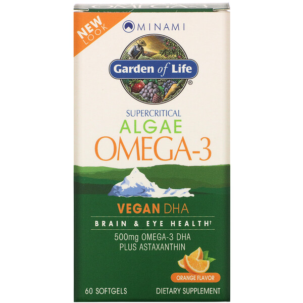 Minami Nutrition Algae Omega-3 Orange Flavor 60 Softgels 3 minami nutrition algae omega 3 orange flavor 60 softgels 21001