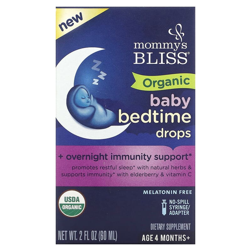 Mommy's Bliss Organic Baby Bedtime Drops Age 4 Months+ 2 fl oz (60 ml) 3 Mommy's Bliss Organic Baby Bedtime Drops Age 4 Months+ 2 fl oz (60 ml) 679234051814