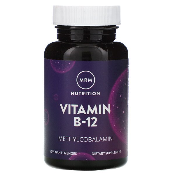 MRM Nutrition Vitamin B-12 60 Vegan Lozenges 3 mrm nutrition vitamin b 12 60 vegan lozenges 23800