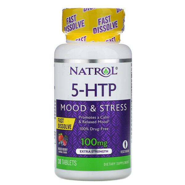 Mua Natrol 5-HTP Fast Dissolve Extra Strength Wild Berry Flavor 100 mg 30 viên giảm giá rẻ Hà nội TPHCM