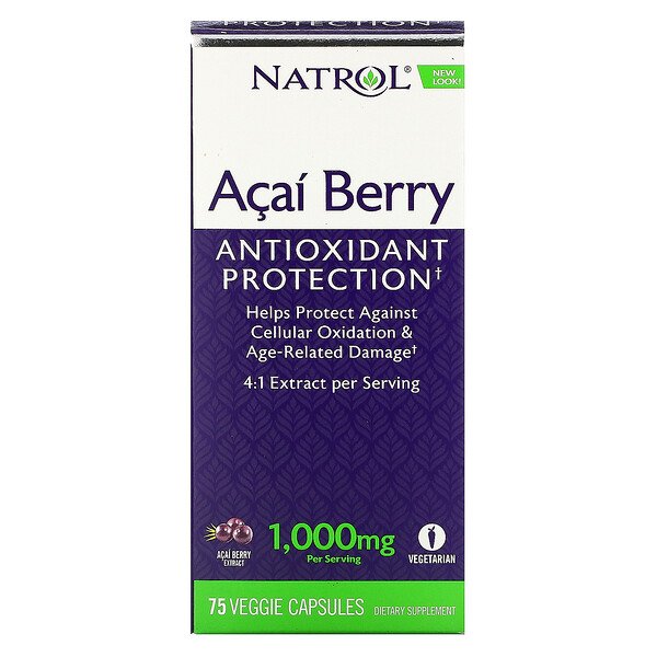 Natrol Acai Berry 1,000 mg 75 viên 6 natrol acai berry 1 000 mg 75 veggie caps 36531
