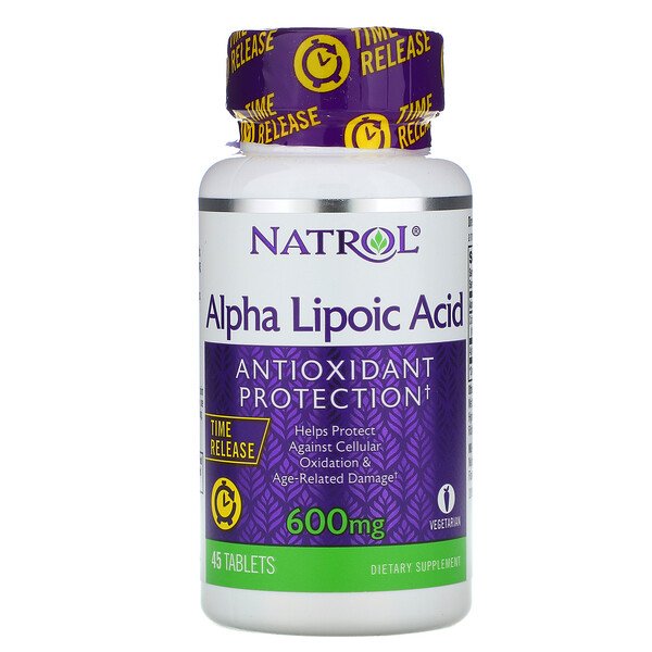 Natrol Alpha Lipoic Acid Time Release 600 mg 45 viên 6 natrol alpha lipoic acid time release 600 mg 45 tablets 79746