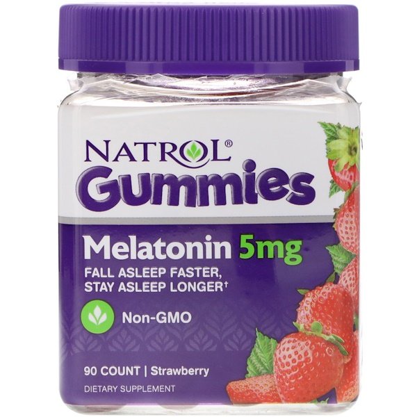 Mua Natrol Gummies Melatonin Strawberry 5 mg 90 Count giảm giá rẻ Hà nội TPHCM