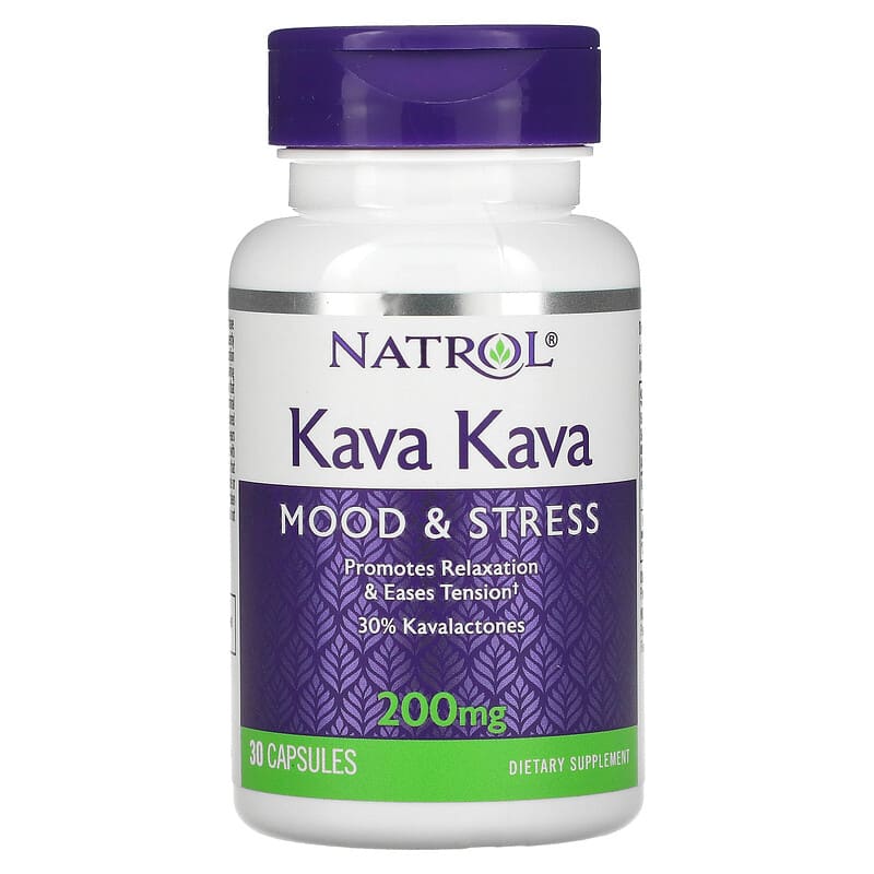 Natrol Kava Kava 200 mg 30 Capsules 3 Natrol Kava Kava 200 mg 30 Capsules 047469009496