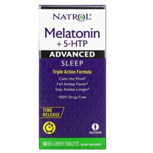 Mua Natrol Melatonin + 5-HTP Advanced Sleep 60 Bi-Layer viên giảm giá rẻ Hà nội TPHCM