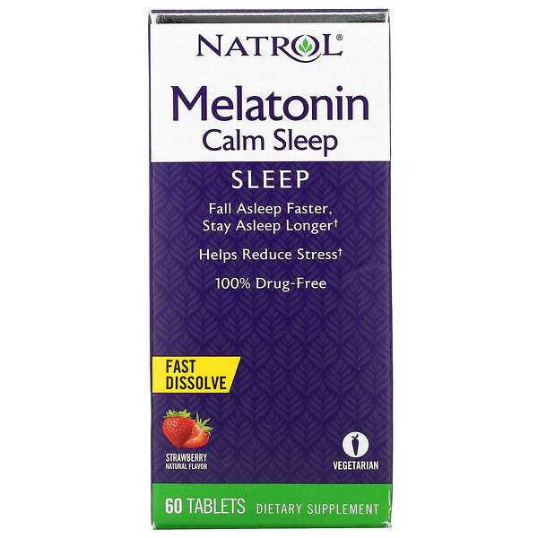 Natrol Melatonin Calm Sleep Fast Dissolve Strawberry 60 Tablets 3 Mua Natrol Melatonin Calm Sleep Fast Dissolve Strawberry 60 viên giảm giá rẻ Hà nội TPHCM