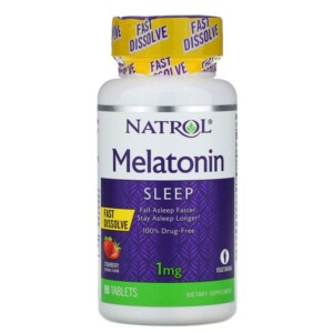 Mua Natrol Melatonin Fast Dissolve Strawberry 1 mg 90 viên giảm giá rẻ Hà nội TPHCM