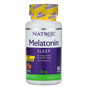 Mua Natrol Melatonin Fast Dissolve Strawberry Flavor 3 mg 90 viên giảm giá rẻ Hà nội TPHCM