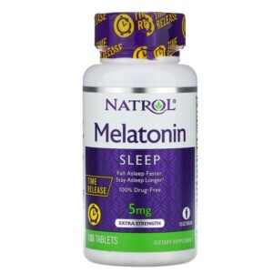 Mua Natrol Melatonin Time Release Extra Strength 5 mg 100 viên giảm giá rẻ Hà nội TPHCM