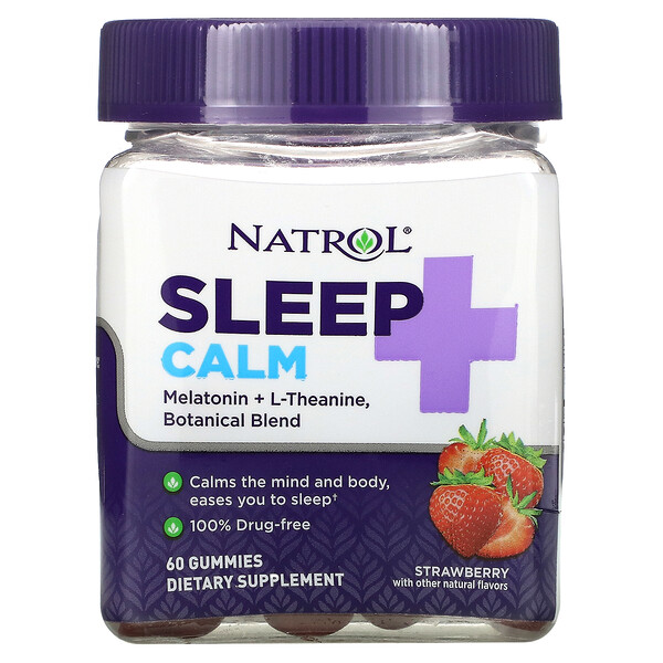 Mua Natrol Sleep + Calm Strawberry 60 Gummies giảm giá rẻ Hà nội TPHCM